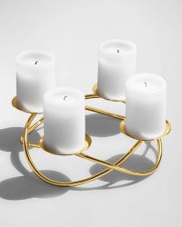 Season Grand 18K Gold-Plated Candleholder