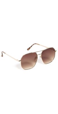 AIRE Corvus Sunglasses Gold/Brown Grad One Size
