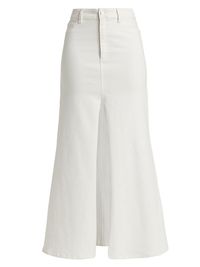 Women's Rye Mermaid Denim Maxi Skirt - Off White - Size 32