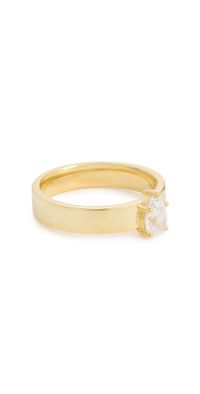 Alexa Leigh Pear Pinky Ring Yellow Gold 5