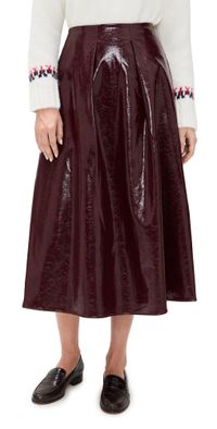 Hunter Bell Atlyn Skirt Oxblood 4