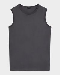 Bley Crewneck Ribbed-Trim Blouse