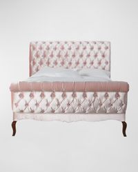 Duncan Fife Blush Tufted California King Bed