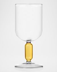 Bloom Stemmed Amber Glass, 12 oz.