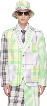 Thom Browne Gray & Green Fun-Mix Blazer