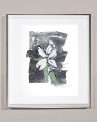 'Silver Flower Lily' Wall Art
