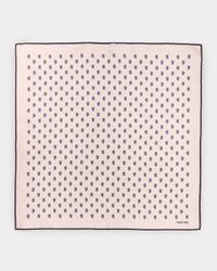 Men's Micro Paisley-Print Silk Pocket Square