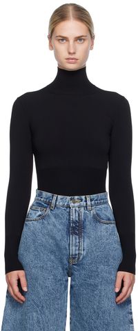 ALAÏA Black Rib Turtleneck