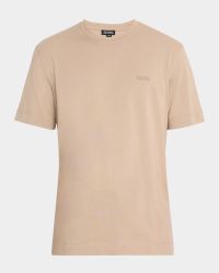 Men's Heather Cotton T-Shirt with Embroidered Logo