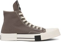 Rick Owens DRKSHDW Baskets TURBODRK Chuck 70 grises édition Converse
