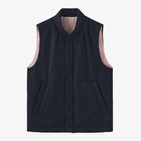 Serge Blanco - Veste sans manches en maille - Taille 5XL - Bleu