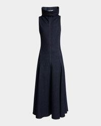 Triangle De-Nimes Denim Maxi Dress