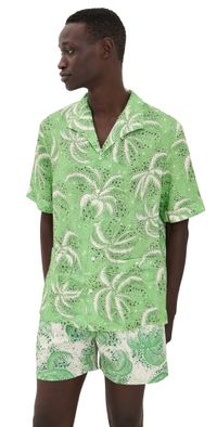 Tombolo Palm Fronds Shirt Green S