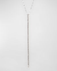 14K Gold Flawless Tennis Lariat with Diamonds