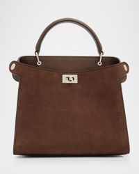 Lutece Mini Suede & Leather Top-Handle Bag