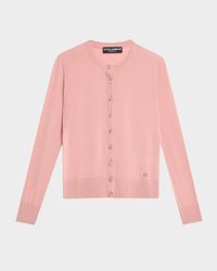 Virgin Wool Crewneck Cardigan