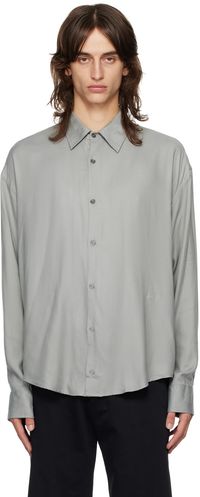 AMI Paris Chemise droite verte
