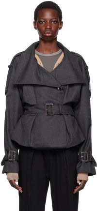Acne Studios Blouson gris en laine