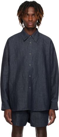 Studio Nicholson Blue Oli Shirt
