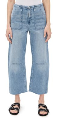 LE JEAN Utility Soft Barrel Jeans Monterey 32
