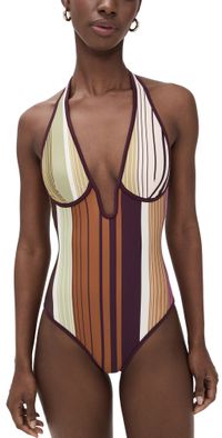 SIR. Fontana Halter One Piece Elisa Stripe 3