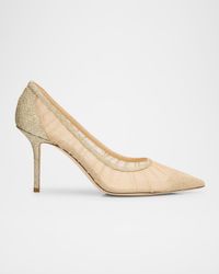 Love 85mm Glitter Tulle Pumps