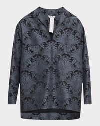 Anemone Baroque Jacquard Shirt Jacket
