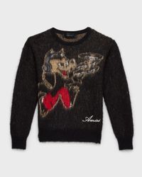 Boy's Mohair Wolf Graphic Sweatshirt, Size 4-12