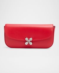 Small Skull Flower Leather Shoulder Bag