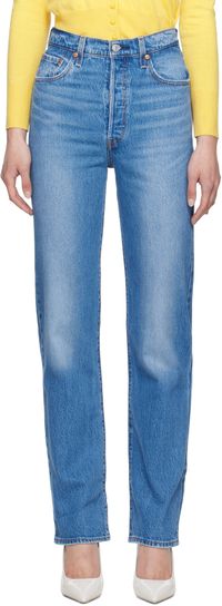 Levi's Blue Ribcage Full Length Jeans