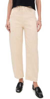 Good American Canvas Cropped Barrel Pants Canvas 18