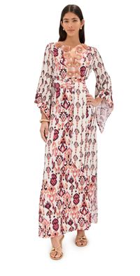 Figue Athena Dress Mystic Ikat Biscotti Beige S