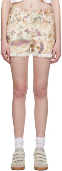 Isabel Marant Etoile Multicolor Lesia Denim Shorts