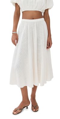 STAUD Carla Skirt Buttercream XL