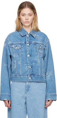 Carhartt Work In Progress Blue Stamp Denim Jacket