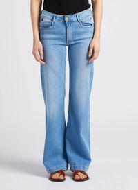 Le Temps Des Cerises - Jean flare taille haute - Taille 34 - Bleu