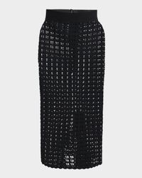 Crochet Pencil Midi Skirt