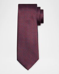 Men's Neat Jacquard Silk Tie