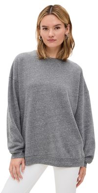 Year of Ours Crew Sweatshirt Heathered Grey XL