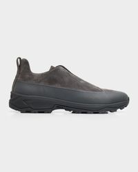 Men's Triple Stitch Monte Leather & Suede Slip-On Sneakers