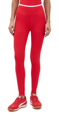 Year of Ours Stretch Leggings Cherry/White XL