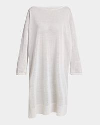 Silk Linen Tunic Dress