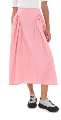 Cecilie Bahnsen Shiki Light Taffeta Fabiola Skirt Sorbet 10