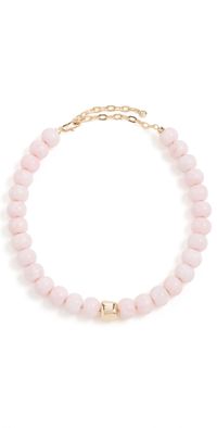 Ettika Power Bead Statement Necklace in Rose Quartz Rose Quartz One Size