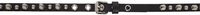 Moschino Black Studs Belt