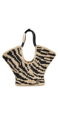 Zimmermann Goldentime Small Tote Black Zebra One Size