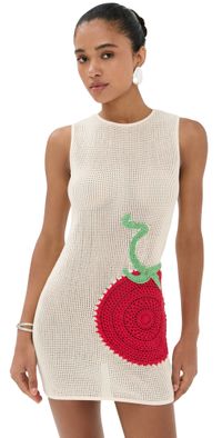 STAUD Bailey Dress Roma Ivory M