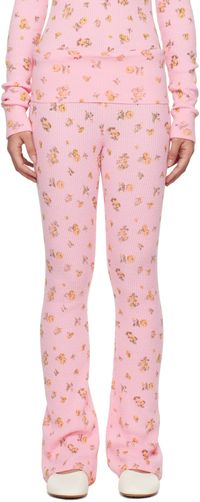 GUIZIO Pantalon de détente évasé isotherme rose