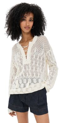 A. L.C. Keri Sweater Off White M