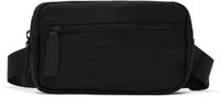 Diesel Kids Black Embossed-Logo Belt Bag